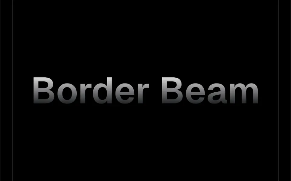 Border Beam: Um pequeno feixe de luz colorida dá voltas pela borda de um card ou seção, como um cometa contornando a moldura.