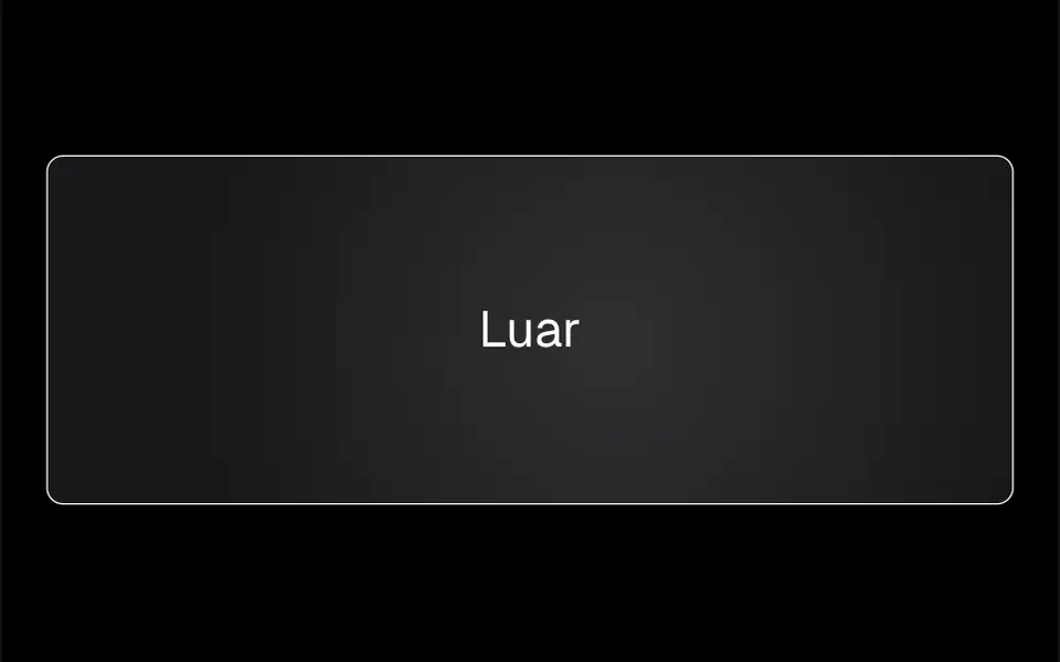 Luar: A card with a soft circular glow that follows the cursor and fades when the mouse leaves.