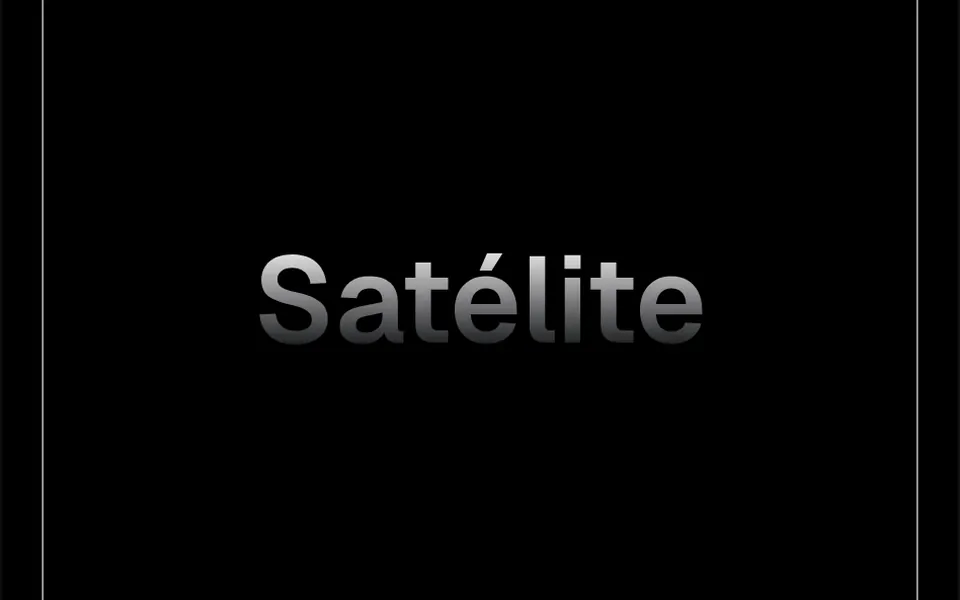 Satélite: Um pequeno feixe de luz colorida dá voltas pela borda de um card ou seção, como um cometa contornando a moldura.