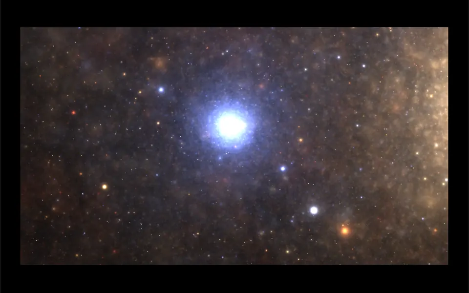 Shader Toy Viewer: Uma tela que roda efeitos visuais escritos em GLSL, como campos de estrelas e vórtices, e reage ao mouse.